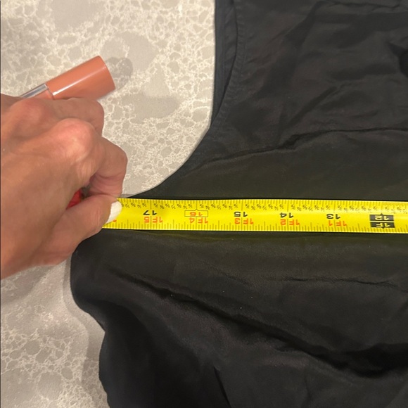 Frame Denim Black Silk Sleeveless Top - Picture 4 of 5